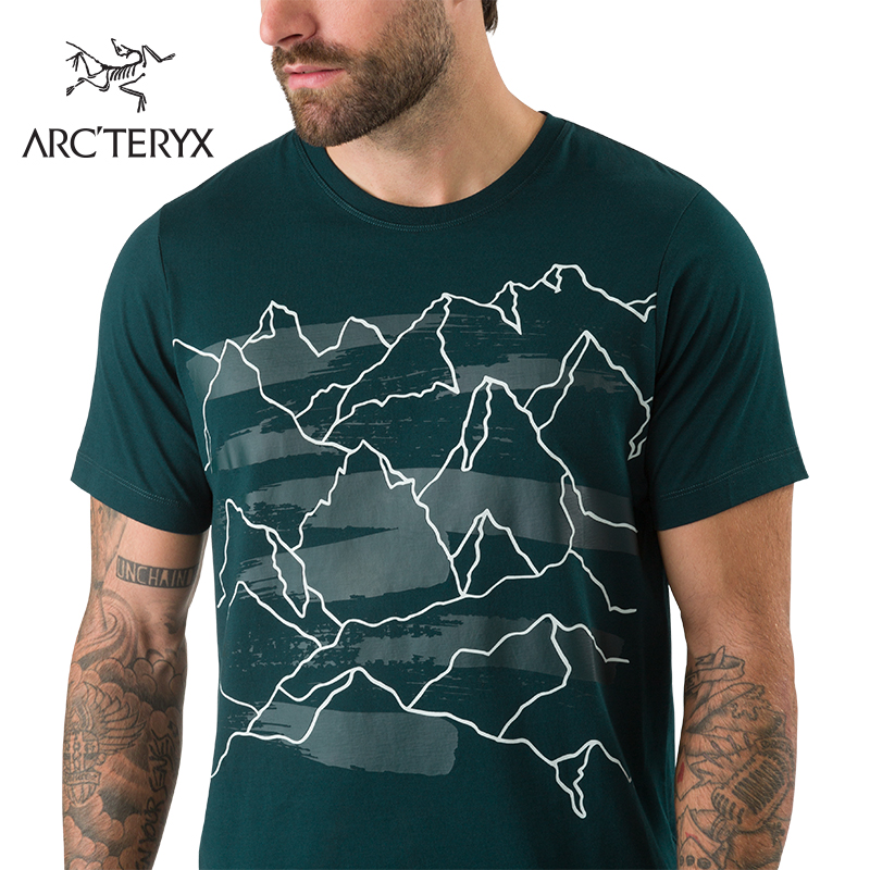 Arcteryx始祖鸟男款运动棉质舒适轻量短袖T恤 Playground 