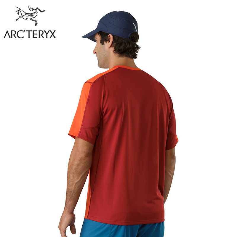 Arcteryx 始祖鸟男款户外透气吸湿排汗快干运动短袖T恤 Accelero 