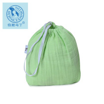 Perth Martin small gauze bag is easy to carry breathable bamboo fiber and cotton safe and environmentally friendly.