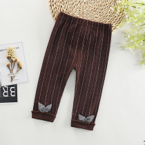 Special clearance girls leggings wear thin small feet female baby Korean version of baby can open crotch 1 year old spring