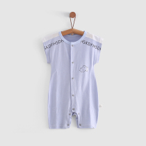 Special clearance baby fake two-piece strap jumpsuit go out summer clothes male baby ha clothes wear thin foreign air short sleeves