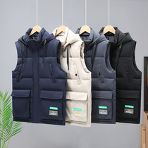 2021 Winter wear New down cotton waistcoat mens large size waistcoat men mens vest mens trend thick coat