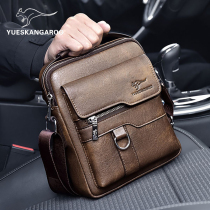 Head Layer Cow Leather Single Shoulder Bag Men Casual Genuine Leather Skew Satchel Small Number 2021 New 100 Hitch Mens Soft Leather Handbag