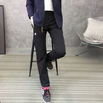 Gush punching pants woman autumn winter outdoor thickening windproof and waterproof warm and breathable big code men hiking long pants