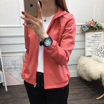 Jieke Wolf king outdoor soft shell clothing pants suit womens casual hiking mountaineering spring and autumn jacket morning running breathable sportswear