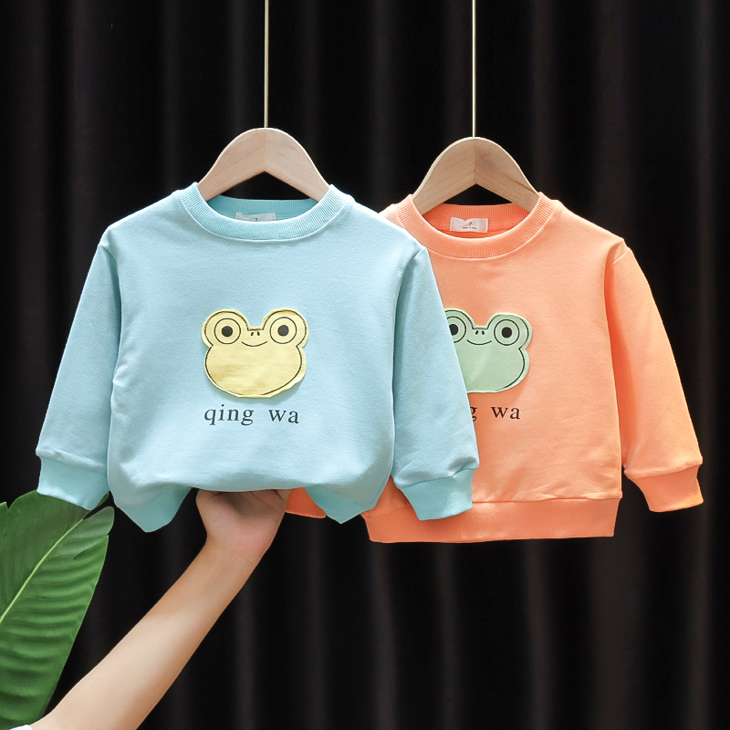 2020 spring and autumn new childrens childrens cartoon sweater boy Korean version long-sleeved T-shirt baby foreign air base shirt