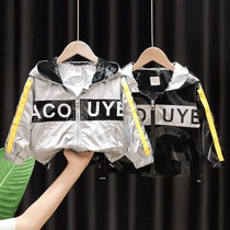 Baby boys autumn sequined coat 2021 new Korean version boys foreign style jacket baby jacket trend