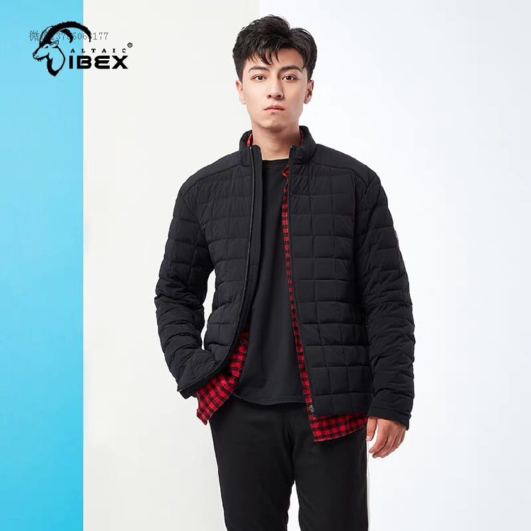 Clear Rock IBEX Men's outdoor plush velvet coat 850 fluffy ultra - light wind and waterproof net version