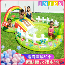 INTEX baby boy inflatable swimming pool family Ocean ball pool sand pool home baby fountain paddling pool