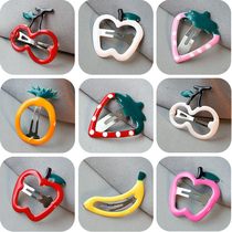 Children color hairclip candy color hairpin fruit shape side clip headdress Korean cute bbclip female