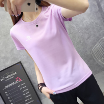 Sports T-shirt women's short sleeve quick-drying loose large size hiking hiking half sleeve men's and women's couples summer thin quick-drying clothes