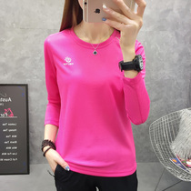 Summer thin quick-drying T-shirt women's long sleeve loose large size group purchase stretch sweat-absorbing running quick-drying outdoor sports