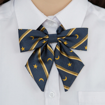 JK Uniform Accessories Exclusive Painter Original Star Moon Pattern Tie Tie