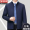 Dark blue (stand up collar) with chest logo and outer pocket with zipper