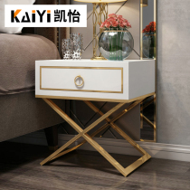 Light luxury bedside table modern minimalist small cabinet storage locker Nordic simple bedroom creative ins bedside cabinet