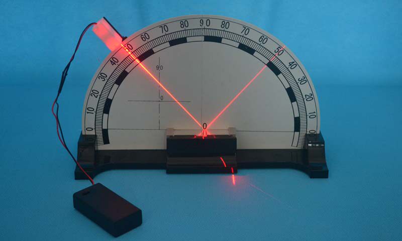 光的反射折射演示器 教学仪器 初中物理光学实验器材 全反射