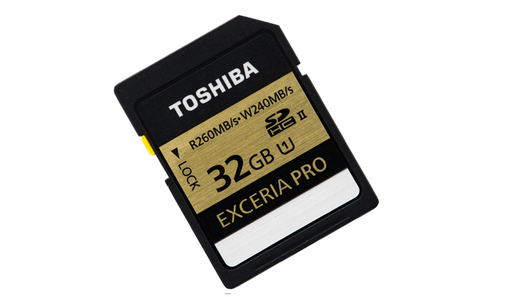 东芝exceria pro 相机极速存储卡 32g sd卡 class10 读2