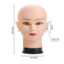 Tianyi ear picking practice head model soft glue teaching ear picking tool silicone ear canal students teaching training model