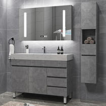 Light luxury smart bathroom cabinet combination modern simple Nordic style sink Net red toilet floor-mounted small apartment