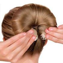 Tie hair dish Hair device pattern hair change Donut meatball head Fluffy dish hair bud head decoration