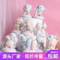 Bake cake decoration girl heart cartoon children twelve constellation ornament Virgo Libra dress doll