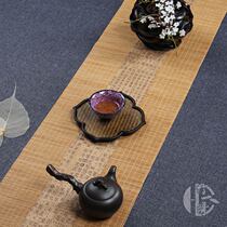 Tea mat Bamboo mat Linen Small teacup mat Insulation mat Zen tea tray mat Fabric Japanese Tea Ceremony Kung Fu tea accessories