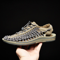 Mens sandals 2022 Summer new leather sandals mens leather sandals net red exploits casual shoes Sub-beach shoes