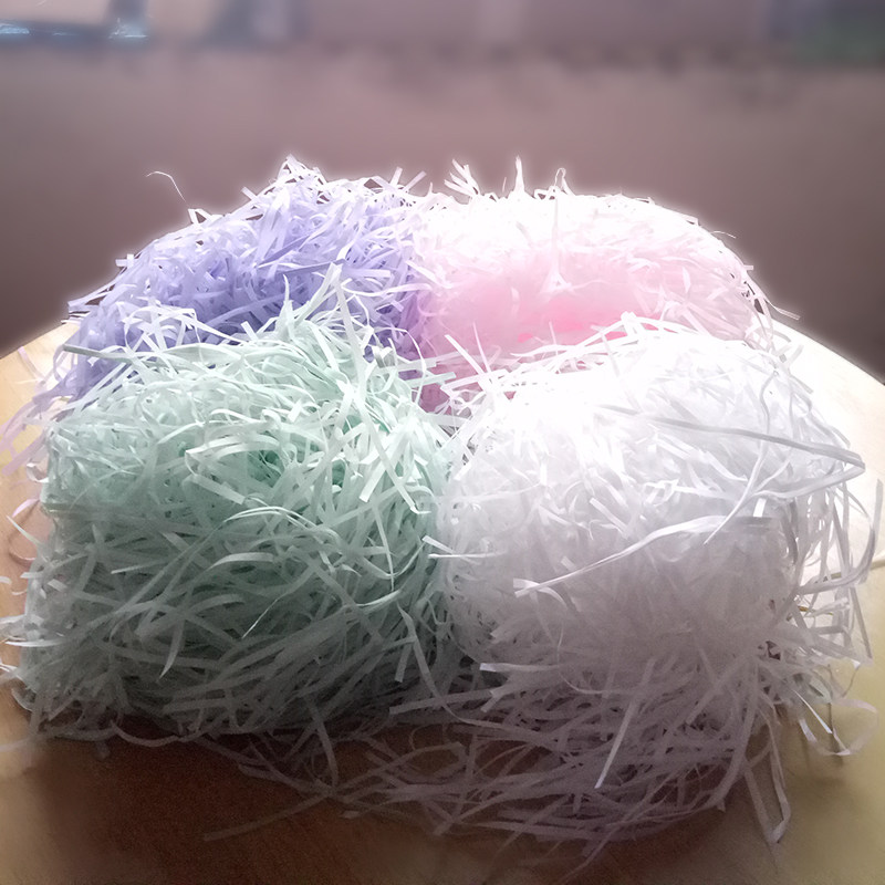 礼品盒礼盒装饰配件新品礼盒碎纸屑婚庆喜糖礼盒装饰物拉菲草纸丝