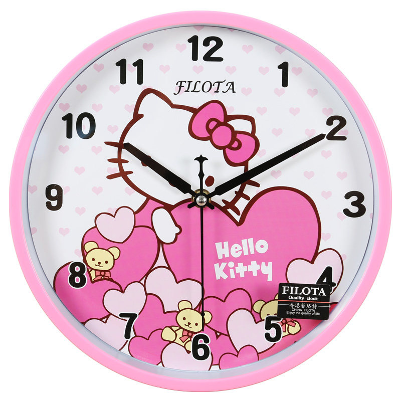 Buy Watch post clock Hello Kitty's sleek, minimalist cartoon silent