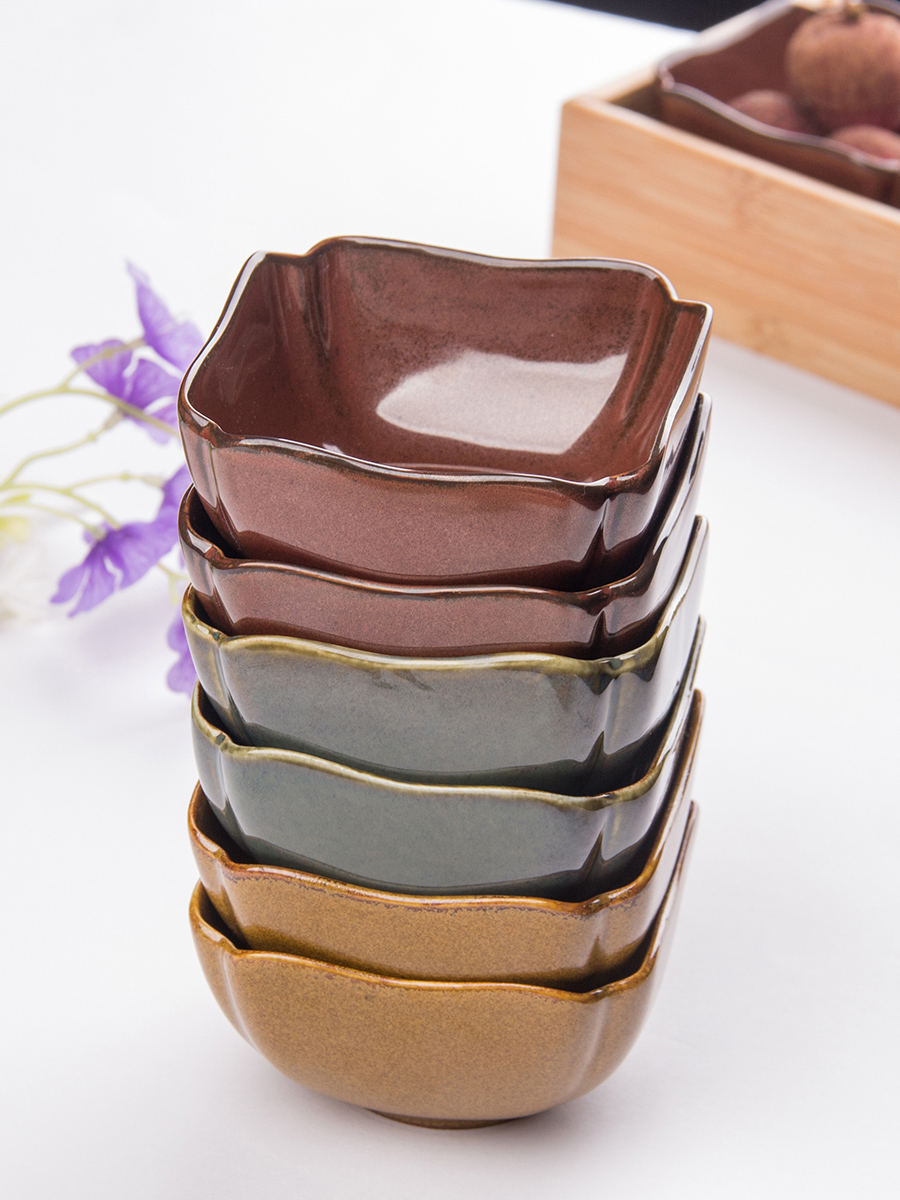 Tableware sauce dish household vinegar dish of soy sauce flavor dish creative ceramic snack food plate plate, snack plate