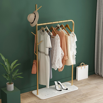 Marble Iron Art Clothes Rack Floor-to-ceiling Simple Clothes Bedroom Home Storage Simple Modern Hanger