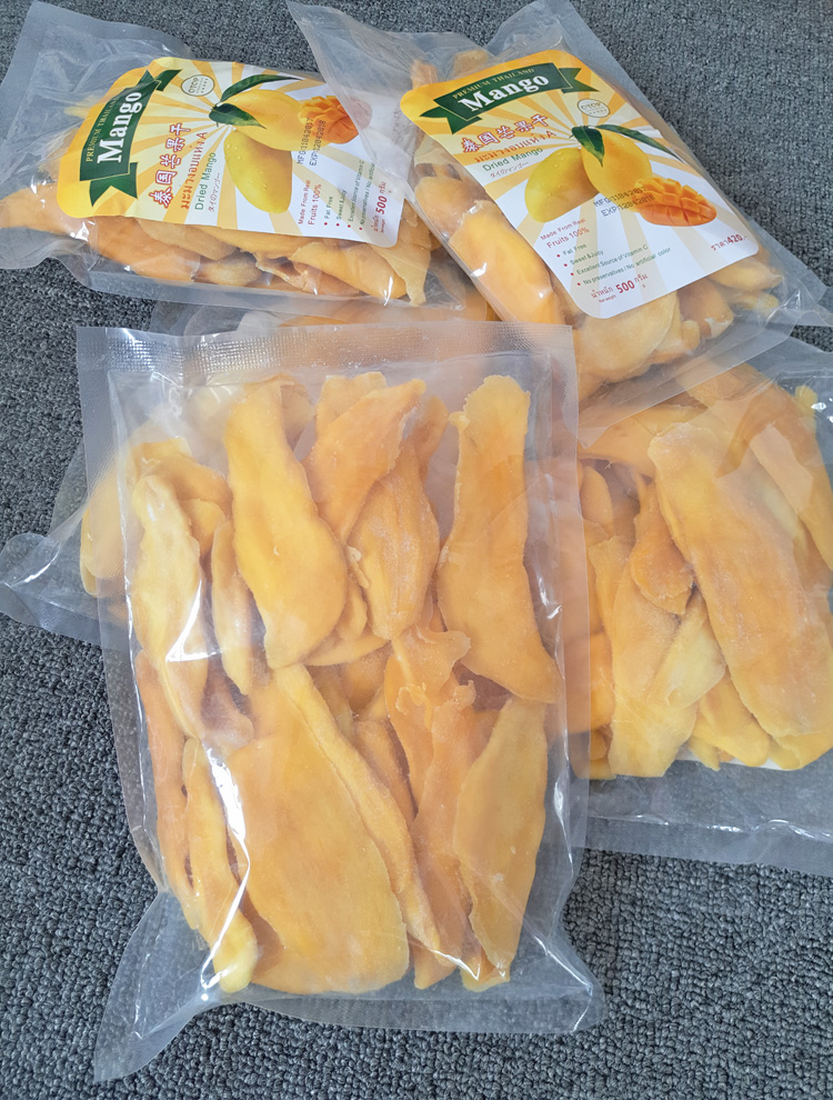 泰国原装进口芒果干500g低糖水果干dried mango包邮 清迈特产零食