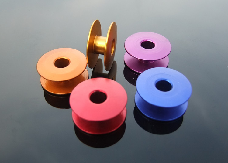 21mm绕线轴 彩色微型铝线轴 梭芯 绕小铜丝铜线 绕细导线 模型diy