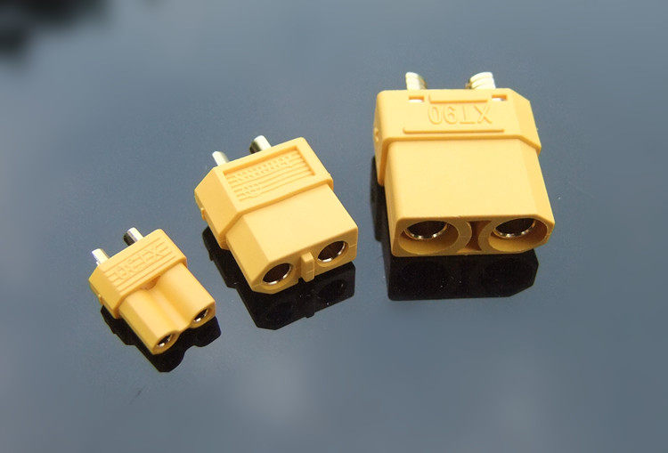 amass xt60插头 公母插头航模车船大电流连接器电池电调接头