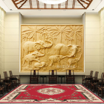 Sandstone relief glass steel relief group like a fresco in the plot room and the background wall painting of the water spray view inside and outside can be customized in size