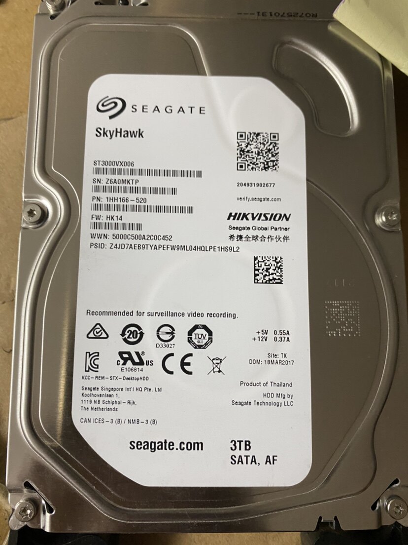 3t硬盘包邮八九成seagate希捷st3000vx0006监控电脑机械机械硬盘