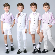 Flower girl dress Male host performance suit Boy suit Childrens suit performance costume Piano British style