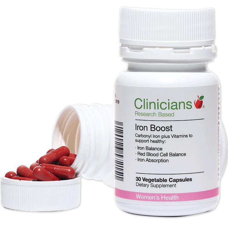 clinicians科立纯 孕妇儿童补铁剂易吸收铁元素碳基铁补气血2盒装