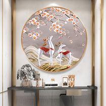 Clearance 5d fortune deer Diamond stickers full diamond new 2020 point stick cross stitch living room 2021 bedroom