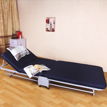 Bosirui lightweight thickened folding bed Wooden bed Marching bed Office lunch break bed free installation universal turn