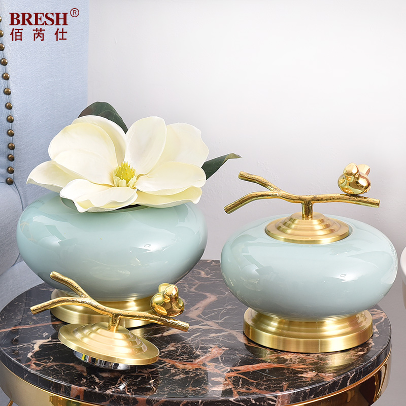 New Chinese style ceramic decoration light key-2 luxury furnishing articles sitting room book the reservation creative household act the role ofing is tasted the vase