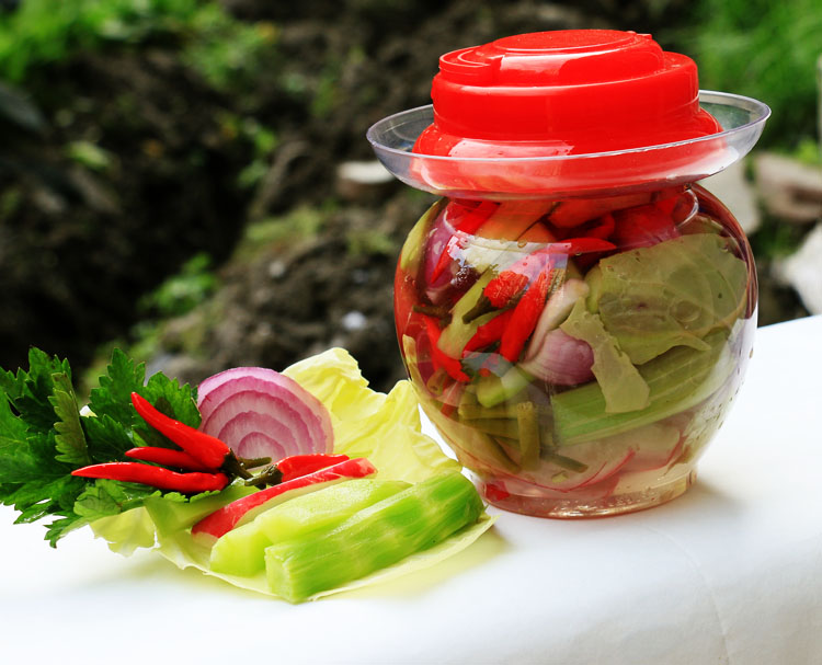 四川泡菜农家正宗自制【泡什锦 泡菜坛 母水】1000g孕妇菜无添加