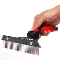 Dog Comb Gold Hair Large Canine Rake Comb Alaska Long Hairy Dog Pet Needle Comb Sammoyer Open Junction Steel Comb