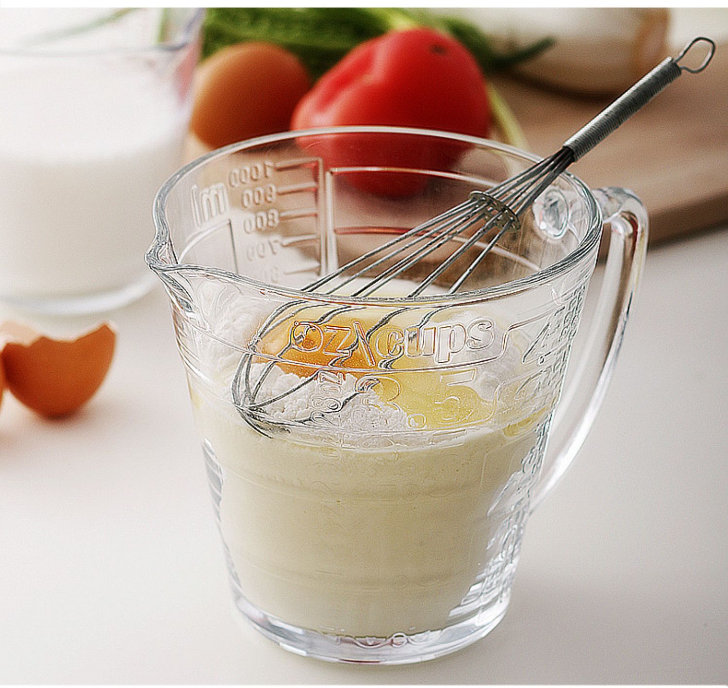 原装进口土耳其 钢化玻璃量杯带刻度 厨房烘焙家用牛奶杯