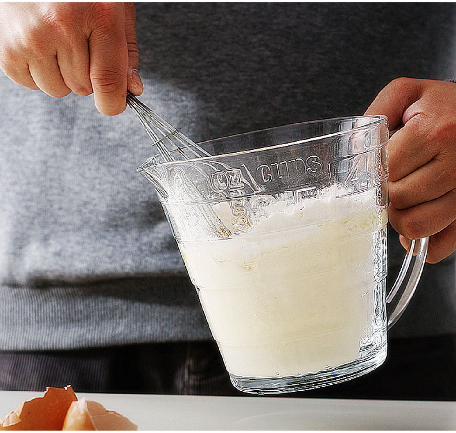 原装进口土耳其 钢化玻璃量杯带刻度 厨房烘焙家用牛奶杯