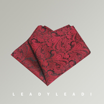 Leach suit pocket towel mens dress with square towel wedding wear jacquard silk scarf mens dress chest scarf Multi-Color New