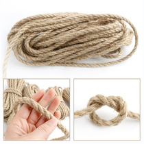 Kindergarten Ring Innovation Hemp Rope Diy Handmade Material Retro Mesh Fence Decorative Wall Wear color Hemp Thread Rope