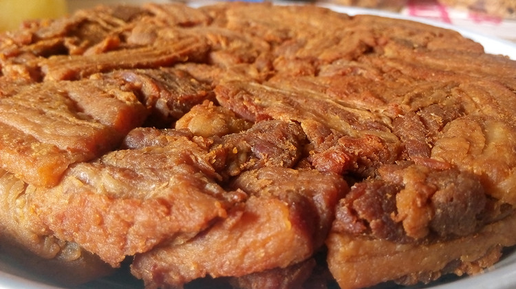 脱脂肉渣饼脂渣五花三层香酥肉猪油渣粕零食农家青岛温州特产250g