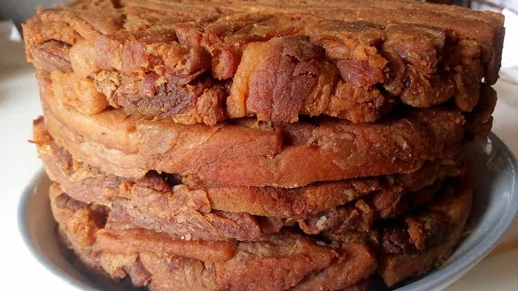 脱脂肉渣饼脂渣五花三层香酥肉猪油渣粕零食农家青岛温州特产250g