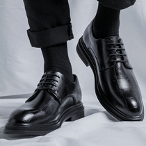 Casual Leather Shoes Men Business Positive Dress Superior Genuine Leather Inn Mens Summer Soft Bottom Soft-face Groom Wedding Shoes